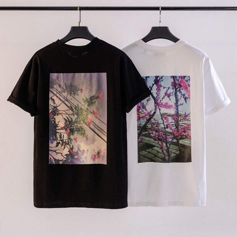 [DF]FEAR OF GOD FOG ESSENTIALS Short Sleeve T-Shirt Black White tshirt Men Women O-Neck Short Sleeve Coat Cotton Casual