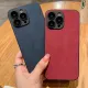 CrashStar With Logo With Lens Films Leather Hard Shockproof Phone Case For iPhone 16 15 14 Pro Max Plus 16e 13 12 11 Pro Max Business Style Anti-fall Phone Casing Cover With Full Cover Lens Camera Protection Hot Sale. 