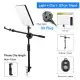LED Panel Light Dimmable Fill Lamp With Phone Holder Stretchable Desktop Bracket Stand For Youtube Photography Lighting. 