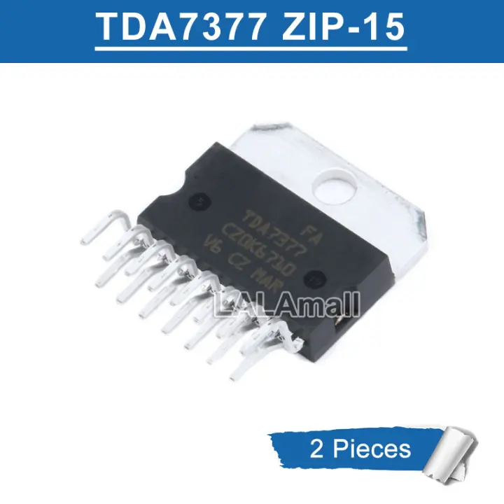 2pcs Original TDA7377 ZIP-15 2x30W Audio Power Amplifier Chip IC