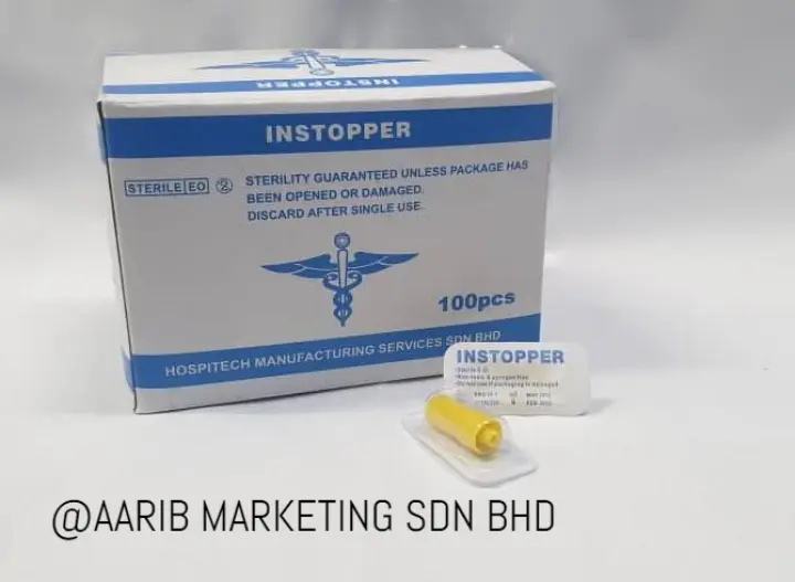 Hospitech In Stopper Sterile Yellow 100pcs Perbox Exp February 2025 Lazada