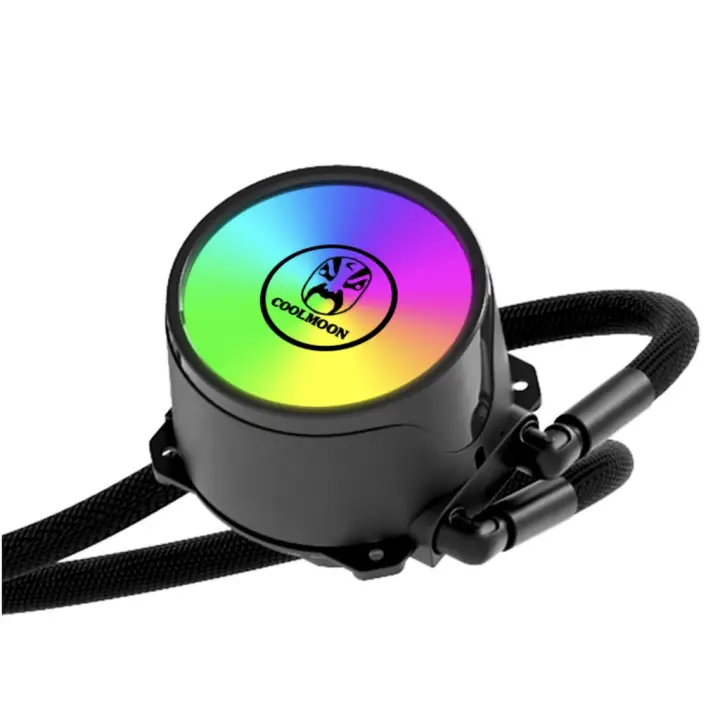 COOLMOON AIO 120 / 240mm RGB LED Fan 4 Pin PWM CPU Water Cooling Radiator for Intel/AMD Multi-Platform CPU Radiator