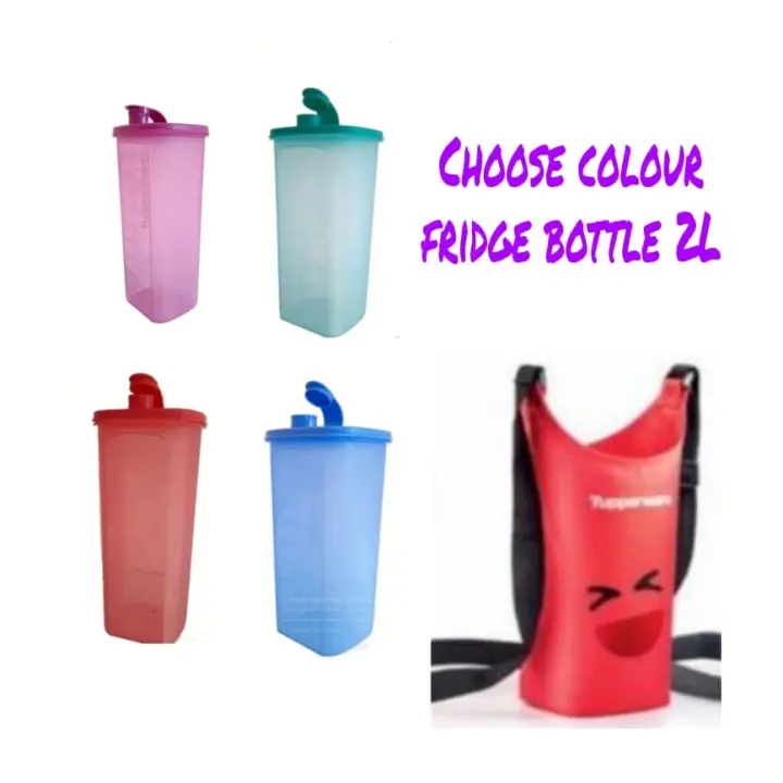 Tupperware Fridge water 2L (bottle n pouch) - 1 set