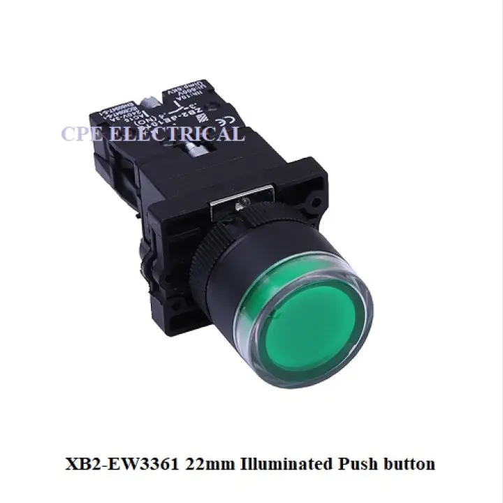 22mm XB2 Illuminated push button switch with LED, GREEN RED