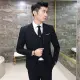 3 Piece Suit Men Blazer Lelaki Set Baju Tuxedo Slim Fit Blazer Men Formal Business Wedding Korean Office Coat Plus Size. 