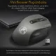 burstore 2.4G Wireless Rechargeable Charging Ultra Thin Optical Portable Silent Office Notebook Opto electronic Mouse With USB Mini Receiver. 