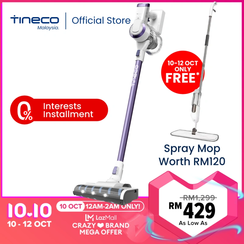 [2 Years Warranty] Tineco A10 Dash Cordless Stick/Handheld Vacuum Cleaner