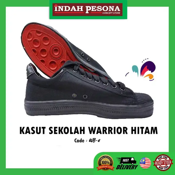 Wb 8 Kasut Sekolah Tali Hitam Warrior Lazada