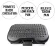 Ergonomic Footrest Adjustable Angle and Height Office Foot Rest Stool for Under Desk Support, 2-Level Height Adjustment. 