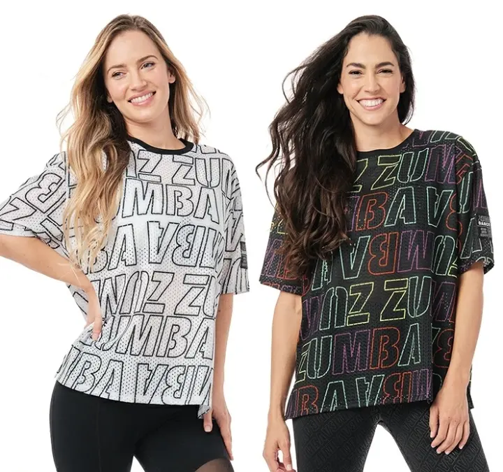 New Arrive In Stock  Zumba Mesh Boxy Crop Top ZW Fitness Love Tank Tops Z1T00064