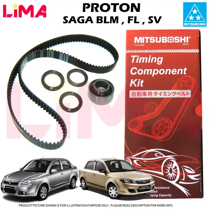 Proton Saga Blm Fl 1 3 Timing Belt Kit Set Mitsuboshi Lazada