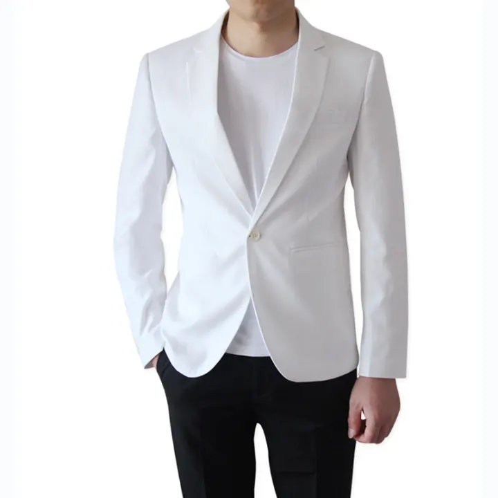 white formal jacket