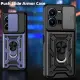 Casing For Vivo V27 V27E V27pro V25 V25e V23 V23e 4G 5G Y02 Y16 Y35-4G Y22S Y22 V21 Shockproof Armor Phone Case Push Window Slide Camera Protection Hard Back Cover Holder Bracket Bumper Case Cover. 