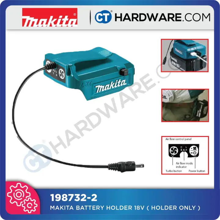 MAKITA 198732-2 BATTERY HOLDER 18V ( HOLDER ONLY ) FOR USED IN FAN JACKET ADAPTER ( ALL SIZE CAN USE )