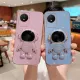 Phone Casing Vivo Y28 4G Y18 Y100 5G Y03 Y27s Y17s Y36 Y27 5G Y02 Y02A Y21 2021 Y21S Shinny Luxury Plating straight edge Craft with stand TPU Silicone Soft Phone Case vivo y27 with cute astronaut Bracket Phone Cover. 