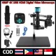 YIZHAN Digital Microscope 4K 48MP HDMI USB 60FPS Microscope Camera+130X 150X 180X Lens + Foldable Bracket for mobile phone repair PCB See the jewelry work. 