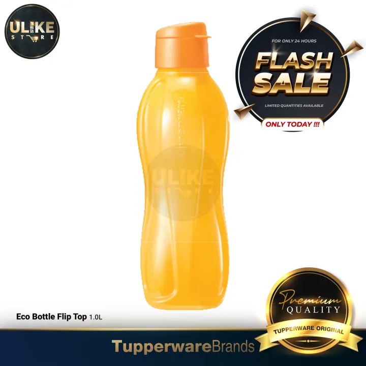 Tupperware Eco Bottle Flip Top 1.0L (Yellow Colour)
