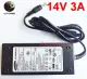 AC 100V 240V DC 14V 3A 2.14A 1.78A 1.43A power adapter For Samsung SyncMaster LCD Monitor BX2235 S22A100N S19A100N S22A200B S22A300B. 