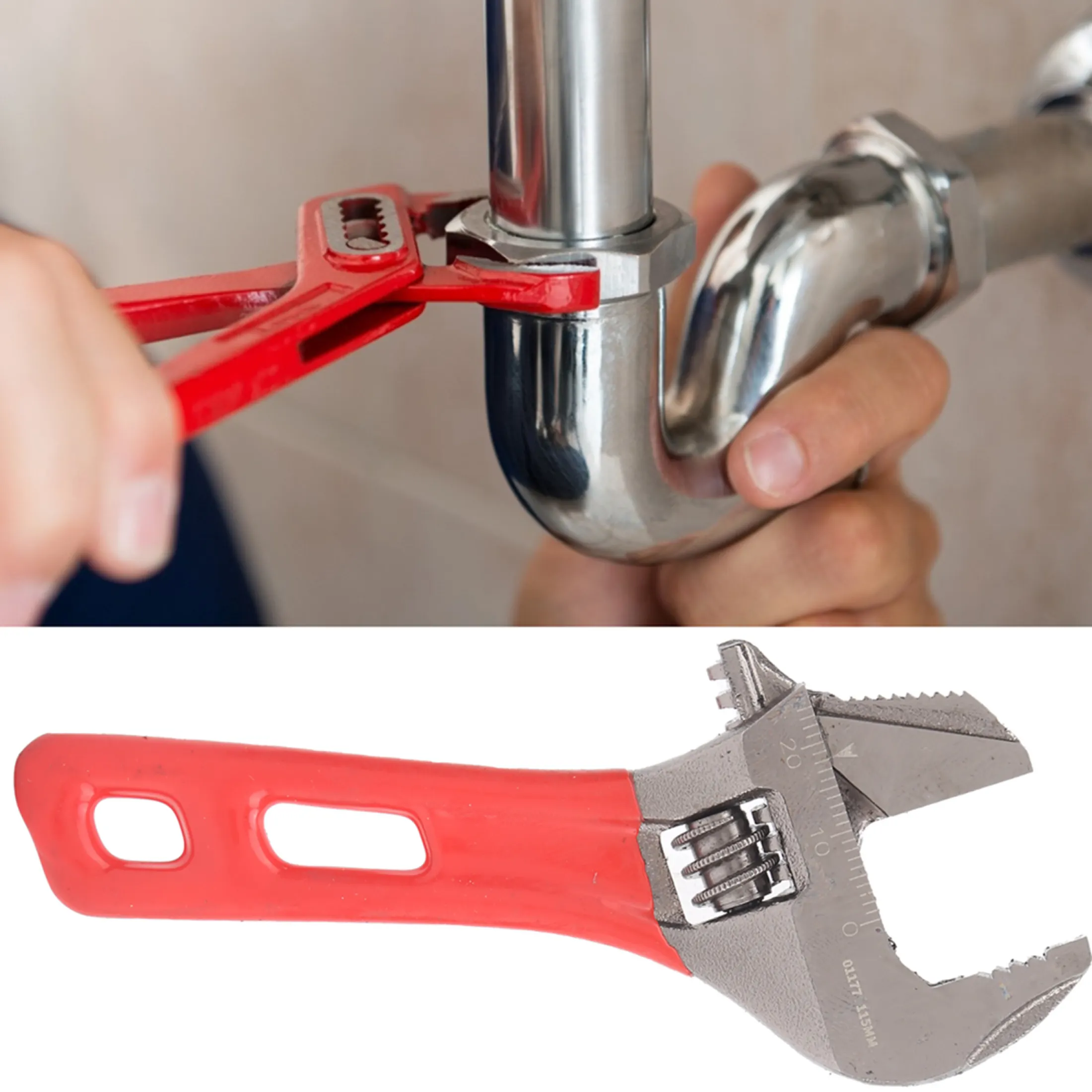 24mm Dual‑Purpose Adjustable Spanner Portable Adjustable Wrench Hand Repairing Hardware Tool 