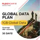 FLEXIROAM Global 1GB 30 Days Travel SIM Card Mobile Data Roaming [Micro / Nano / Standard SIM]. 