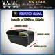 Proton Saga BLM FLX FL Armrest Arm Rest Premium Adjustable Double Layer 7USB / 4USB ( Black / Red Stitching ). 