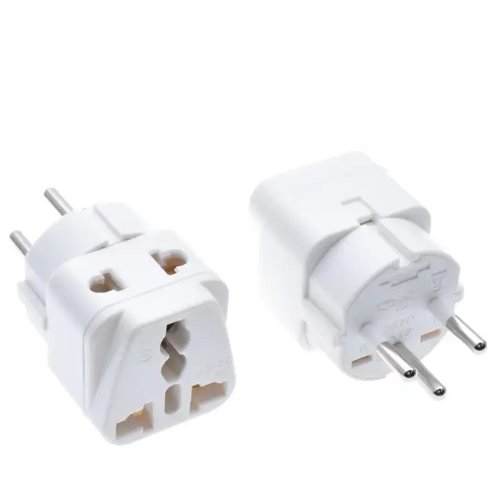 ISRAEL Travel Adapter 2-ways Outlet Power Plug, AU/ US/EU/UK to Israeli 3 Pin Grounded Plug Adaptor 10A 250V