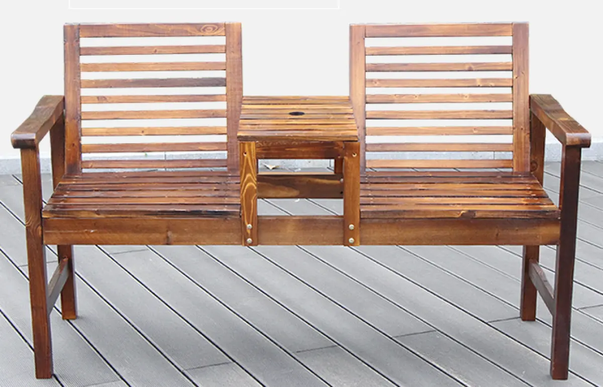 142x86x66cm Long Chair Double Seater Kerusi Panjang Garden Portable Two Sets 2 Dining Lounge Supplier Balcony