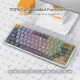 Redragon K652 75% Wireless RGB Mechanical Keyboard, Bluetooth\/2.4Ghz\/Wired Tri-Mode 84 Keys Ultra-Thin Gaming Keyboard IvanT.k. 