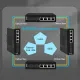 JT-COM Industrial 8-Port Gigabit Managed PoE Switch 4/8 Port 10/100/1000Mbps + 2 Port Gigabit SFP Slots DIN-Rail IP40 Standard IEEE802.3af/at. 