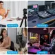 Luxsona ME6S RGB/USB microphone live game microphone anti-pour noise reduction professional condenser microphone suitable for PC/PS4 microphone. 