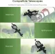 SVBONY SV214 Pro 3-Axis Universal Smartphone Adapter, Digiscoping Adapter with Remote Control Support 28 to 48mm Eyepiece Diameter, for Capture Images Through Telescope Spotting Scope. 
