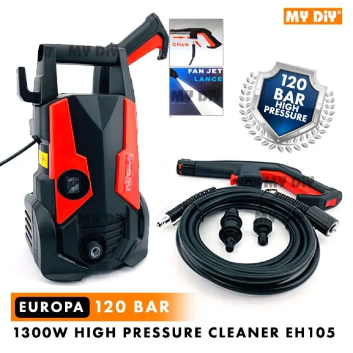 Diyhardwarestation Europa Hilt 120bar 1300w High Pressure Cleaner Eh105 Water Jet Pump Europa Hilt Water Jet