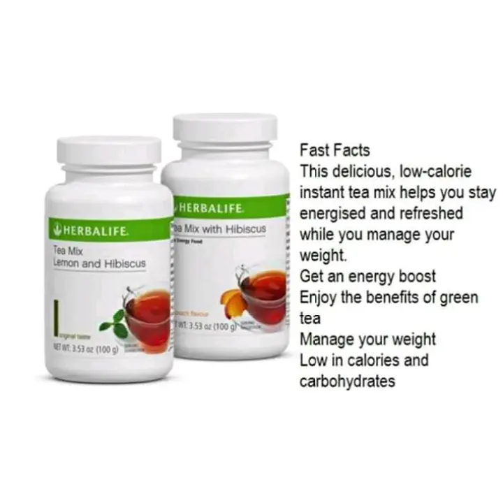 Herbalife Tea Mix With Lemon And Hibiscus 100g Lazada