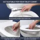 SAMODRA Ultra-Slim Bidet Attachment Non-Electric Dual Nozzle (Female & Rear Wash)Chrome Spin Button Fresh Water Bidet Toilet Seat Attachment with Brass Inlet. 
