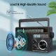 Retekess TR618 Portable AM FM SW Radio, Ultra-long Battery Life, High-quality Radio, Best Reception Radio, Supports SD, TF, USB, Suitable for Family and Elderly Use. 