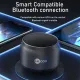LECOO DS106 mini portable speaker multi-function bluetooth speaker compact lightweight cool lighting effect 360-degree stereo surround sound heavy bass for laptops tablets desktops TVs mobile phones. 