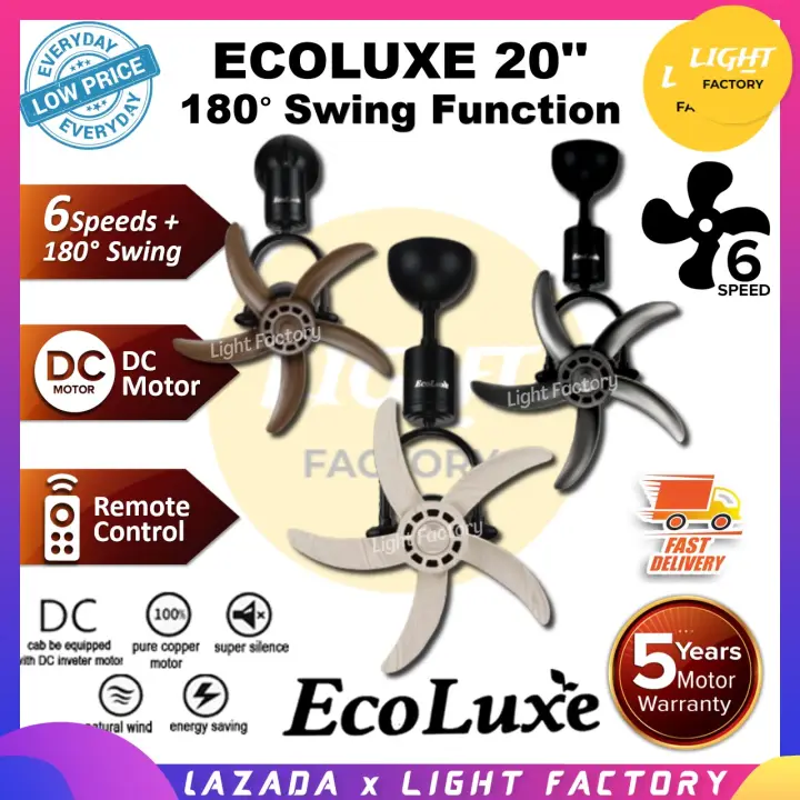 Ecoluxe Eco 688 20 Premium Decorative Designer Wall Fan Rubine Rapido 16inch Mini Ceiling Fan Dc Motor Kipas Siling Lazada