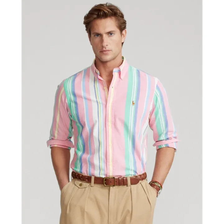 Classic fit striped oxford shirt Clearance