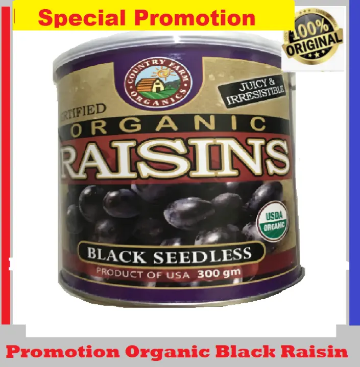 Country Farm Organic Dried Green Raisin Raisins Kismis 300g Certified Organic And Halal Expire Date Jan2021 Lazada