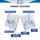 LMX RJ45 CAT5/5E/6 Network Socket 1 Gang Internet Connector LAN Data Socket Wall Computer Soket Plug Faceplate. 