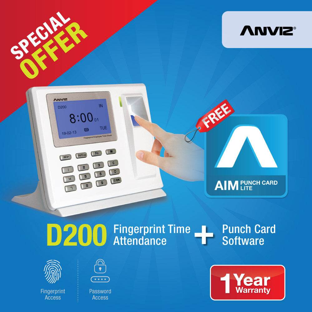 anviz d200 fingerprint time attendance anviz d200 fingerprint time attendance