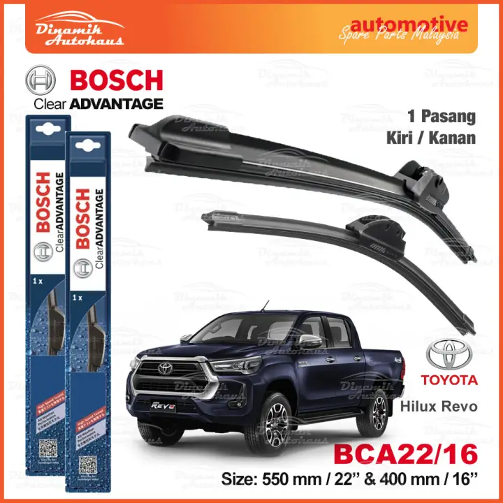 Toyota Hilux Revo Car Front Windshield Soft Wiper Blades Size 22 Inch 16 Inch Bosch Clear Advantage Wiper Bca2216 Lazada Toyota Hilux Revo Car Front Windshield Soft Wiper Blades Size 22 Inch 16 Inch Bosch Clear Advantage Wiper Bca2216 Lazada