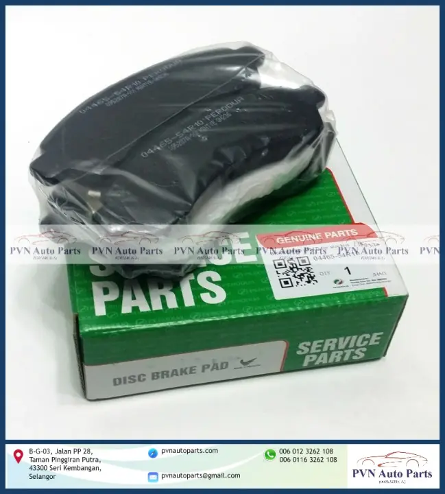 Genuine Perodua Brake Pad For Perodua Myvi Lagi Best Axia 1 0 Bezza Front Lazada