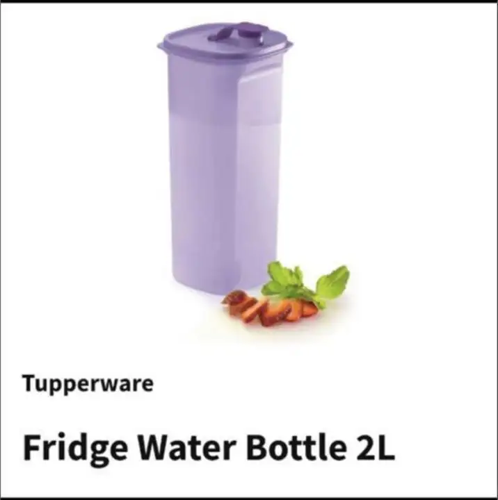 Tupperware Light Purple Slim Line Fridge Water Bottle 2L