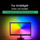 For Ambilight DIY Durable 60LED/M 1-5M RGB Dream Color USB LED Strip Light TV PC Background Strip Lighting Color Changing with Screen - 3M. 
