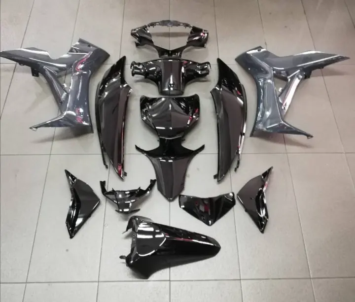Honda Future 125 Cover Set Colour Pearl M Black Lazada