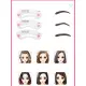 Eyebrows Styling Reusable Eyebrow Shaping & Defining Stencils Eyebrow Frame Drawing Guide Styling Shaping Grooming Template Card Easy Makeup Beauty Kit Easy Eyebrow Grooming & Styling,Eyebrow Drawing Guide Shaping Template. 