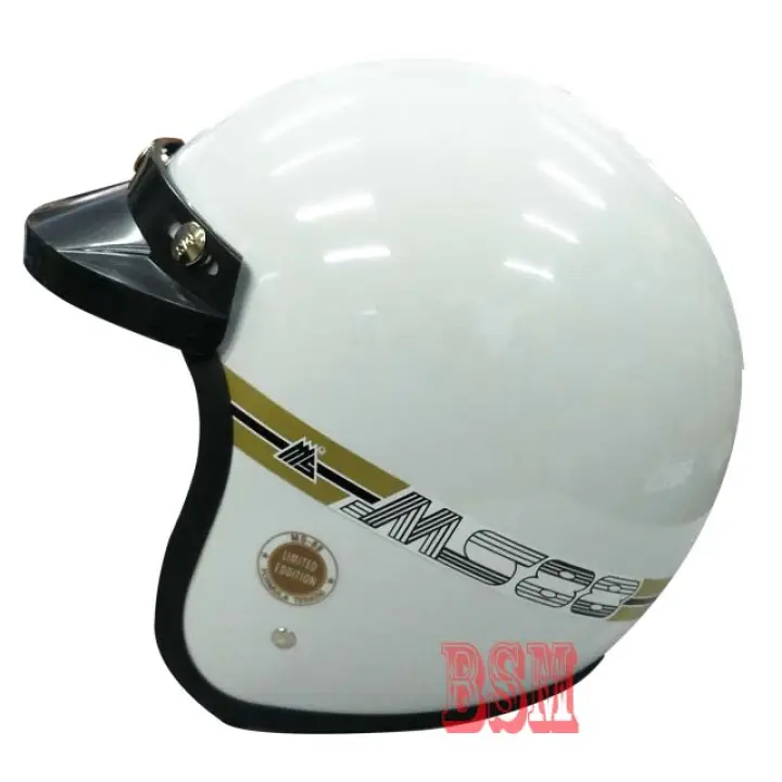 Motorcycle Helmet Ms88 Limited Edition Original Super White Lazada