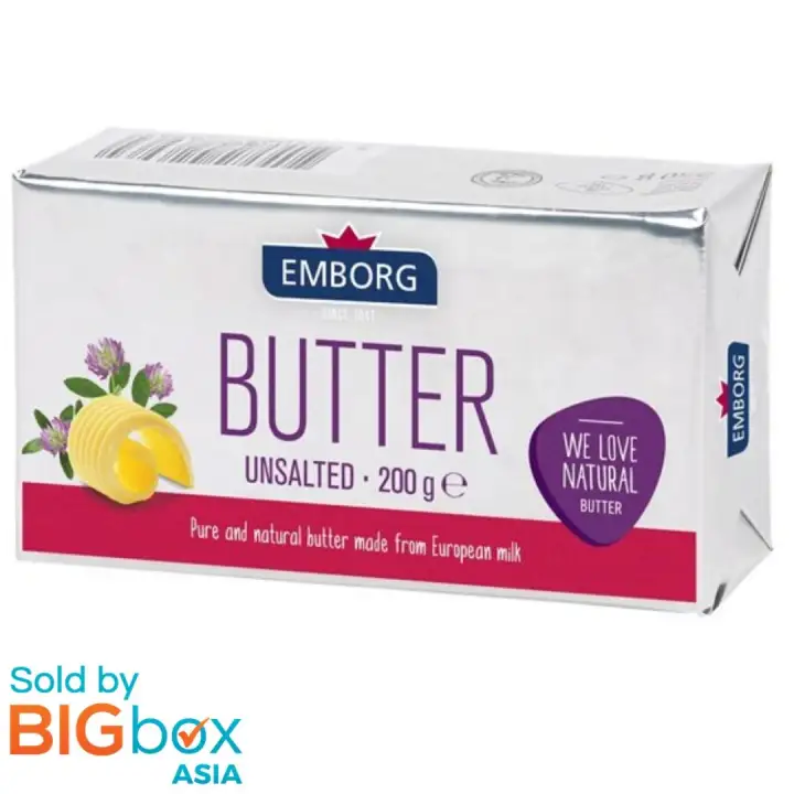 Emborg Butter Unsalted 200g Lazada