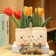 【Shanglife】Tulip Succulent Plants Plush Stuffed Decoration Toy Soft Decor Doll Potted Flowers Pillow for Girls Gift. 